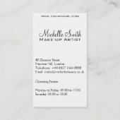 Waterverf ogen lash extension make-up branding visitekaartje (Achterkant)