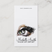 Waterverf ogen lash extension make-up branding visitekaartje (Voorkant)