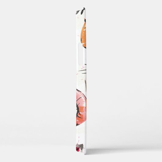 Waterverf Ogen & Lippenpatroon Case-Mate iPhone Case (Achterkant / Rechts)