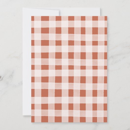 Waterverf Oh Boy Woodland Baby shower Kaart (Achterkant)