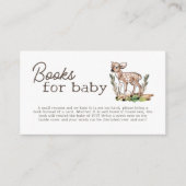 Waterverf Oh Deer Woodland Boeken voor Baby Kaart (Voorkant)