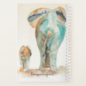 Waterverf Olephants Planner (Achterkant)