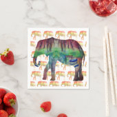 Waterverf Olephants Servet (Insitu)