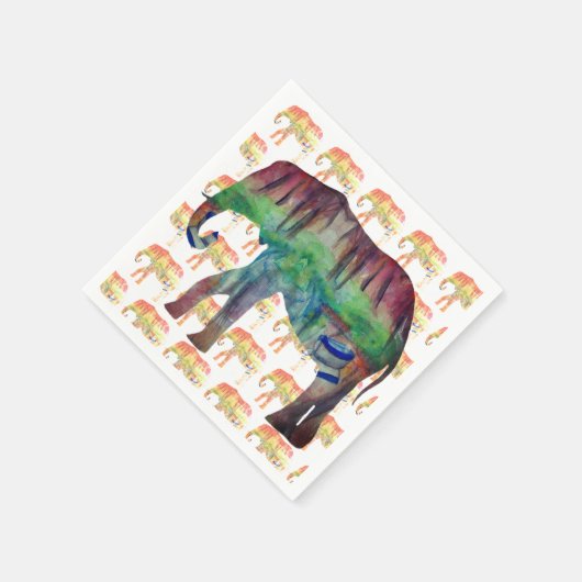 Waterverf Olephants Servet (Hoek)