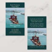 Waterverf olieboorinstallatie aanpasbaar visitekaartje (Voorkant / Achterkant)