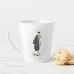 Waterverf olievloeistof Afstudeerder Girl Inspirer Latte Mok