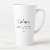 Waterverf olievloeistof Afstudeerder Girl Inspirer Latte Mok (Rechts)