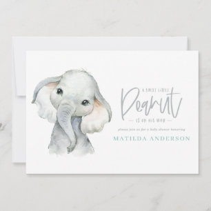 Waterverf olifant baby shower
