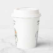 Waterverf olifant baby shower papieren bekers (Links)