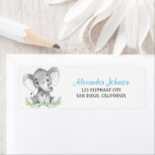 Waterverf Olifant Boy Etiket (Insitu)