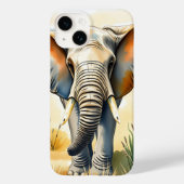 Waterverf olifant dichtbij Case-Mate iPhone case (Achterkant)