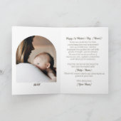 Waterverf olifant eerste Moederdag Kaart (Binnen)