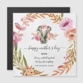 Waterverf olifant en ventilatorvakantie Kaart (Voorkant / Achterkant)