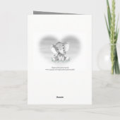 Waterverf olifant gefeliciteerd kaart (Achterkant)