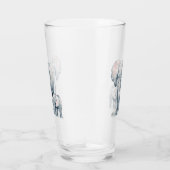 Waterverf Olifant & kalf Natuur Dierenkunst Glas (Rechts)