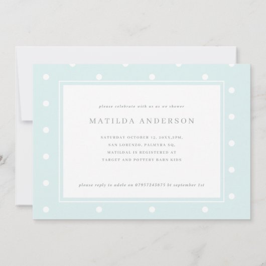 Waterverf olifant klein meisje baby shower (Achterkant)