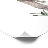 waterverf olifant kunstwerk foto afdruk (Hoek)