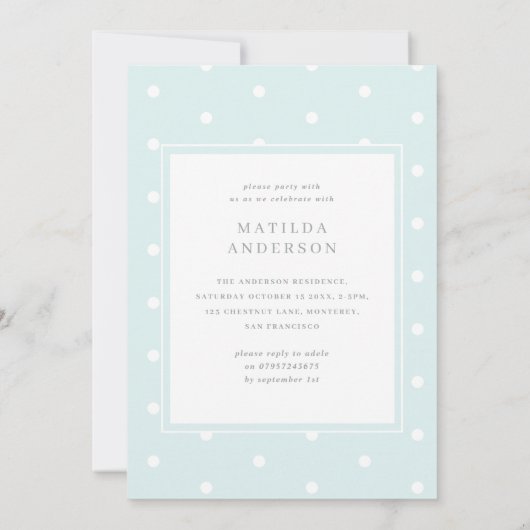 Waterverf olifant meisje verjaardagsfeest (Achterkant)