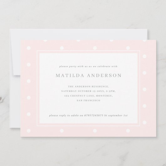 Waterverf olifant meisje verjaardagsfeest (Achterkant)