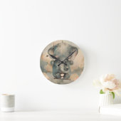 "Waterverf olifant" Ronde Klok (Huis)
