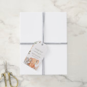 Waterverf Olifant Safari Baby shower Cadeaulabel (Met Touw)