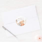 Waterverf Olifant Safari Baby shower Ronde Sticker (Envelop)