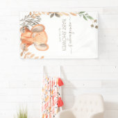 Waterverf Olifant Safari Baby shower Spandoek (Insitu)