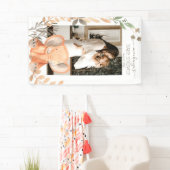 Waterverf Olifant Safari Baby shower Spandoek (Insitu)