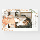 Waterverf Olifant Safari Baby shower Spandoek (Horizontaal)