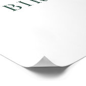 Waterverf Olifant Safari Verjaardagsfeestje Welkom Poster (Hoek)