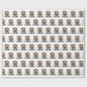 Waterverf Olifant Snowboarden Cadeaupapier (Vlak)