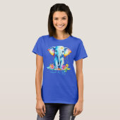 Waterverf Olifant Songkran Festival T-shirt (Voorkant volledig)