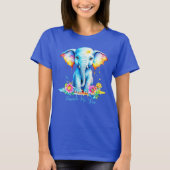Waterverf Olifant Songkran Festival T-shirt (Voorkant)