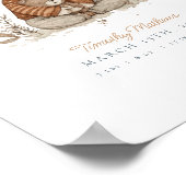  Waterverf olifantenkwekerij Poster (Hoek)