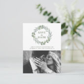 Waterverf olijf. Botanisch Italiaans Bewaar de dat Briefkaart (Staand voorkant)