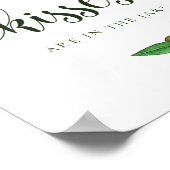 Waterverf olijf hoeveel kusjes bord poster (Hoek)