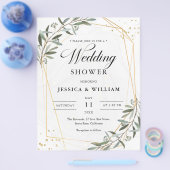 Waterverf Olijf, Trouwfeest Groene Goudkleurig Loo Flyer (Enkel)