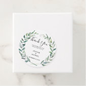 Waterverf olijfbladeren Weddenschap Bedankjes Labels (In situ)