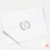 Waterverf olijfbladeren Weddenschap Vierkante Sticker (Envelop)
