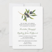 Waterverf olijfgaard | Bruiloft Kaart (Voorkant)