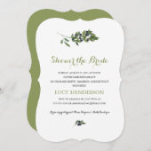 Waterverf Olijfgaard | VRIJGEZELLENFEEST Kaart (Voorkant / Achterkant)