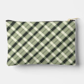 Waterverf Olijfgroen Bow Plaid Modern Rustiek Etui (Achterkant)