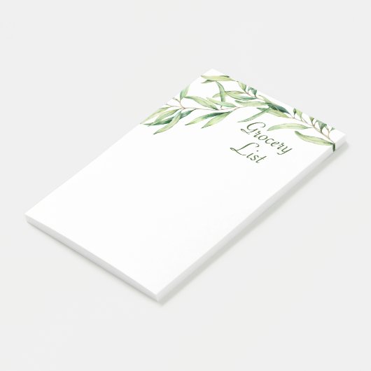 Waterverf Olijfolie Post-it® notes, 4 x 6 inch Notes (Schuin)