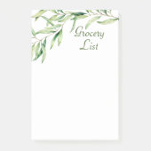 Waterverf Olijfolie Post-it® notes, 4 x 6 inch Notes (Voorkant)