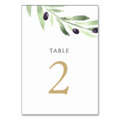 waterverf olijfolie Tabel nummer 2 Kaart (Achterkant)
