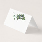 Waterverf Olijftak Boho Bruiloft Zitplaatsen Kaart (Voorkant)