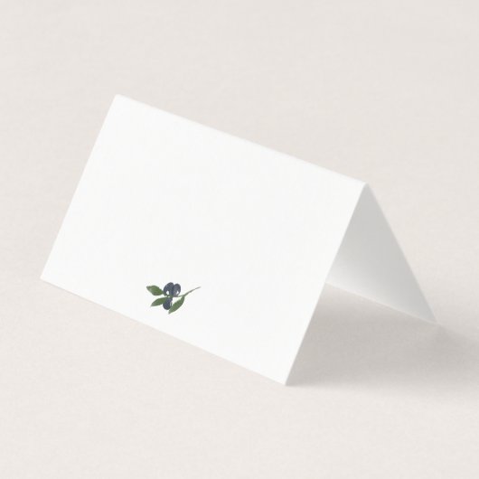 Waterverf Olijftak Boho Bruiloft Zitplaatsen Kaart (Achterkant)