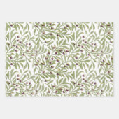 Waterverf Olijftak Botanische Inpakpapier Vel (Voorkant)
