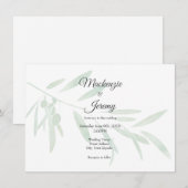 Waterverf Olijftak Kaart (Voorkant / Achterkant)