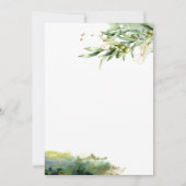 Waterverf Olijftak Papier Kaart (Voorkant)